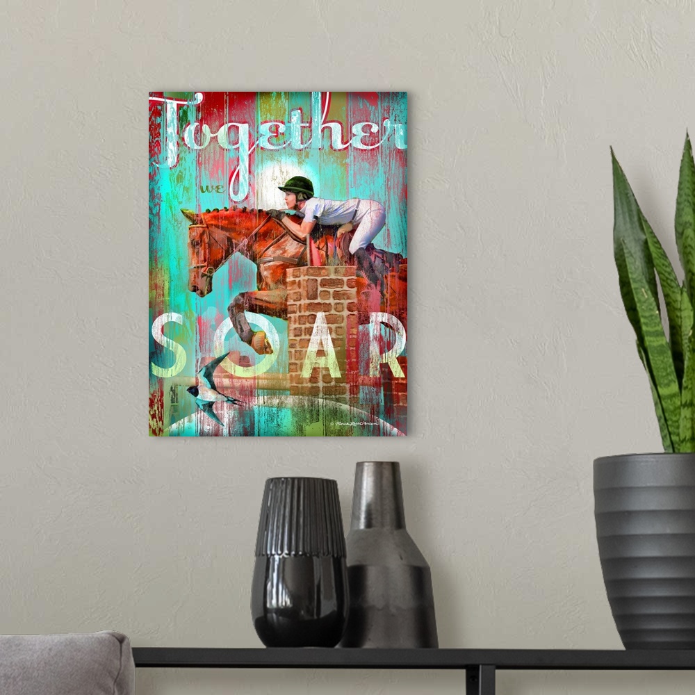 A modern room featuring Together We Soar