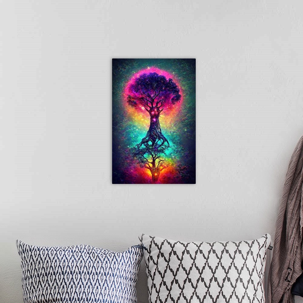 A bohemian room featuring Tree Of The Universe