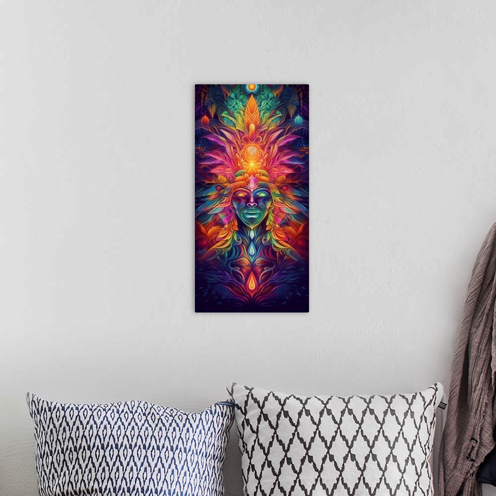 A bohemian room featuring Visionary Eyes II