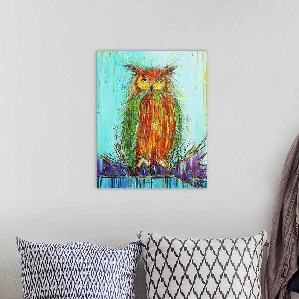 A bohemian room featuring Wise Owl