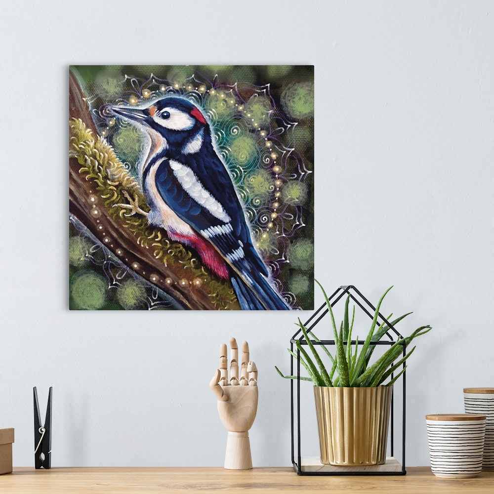 A bohemian room featuring Woodpecker