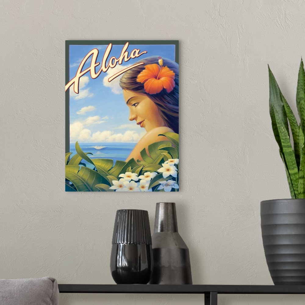 A modern room featuring Aloha