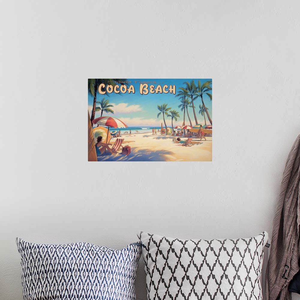 A bohemian room featuring Cocoa Beach