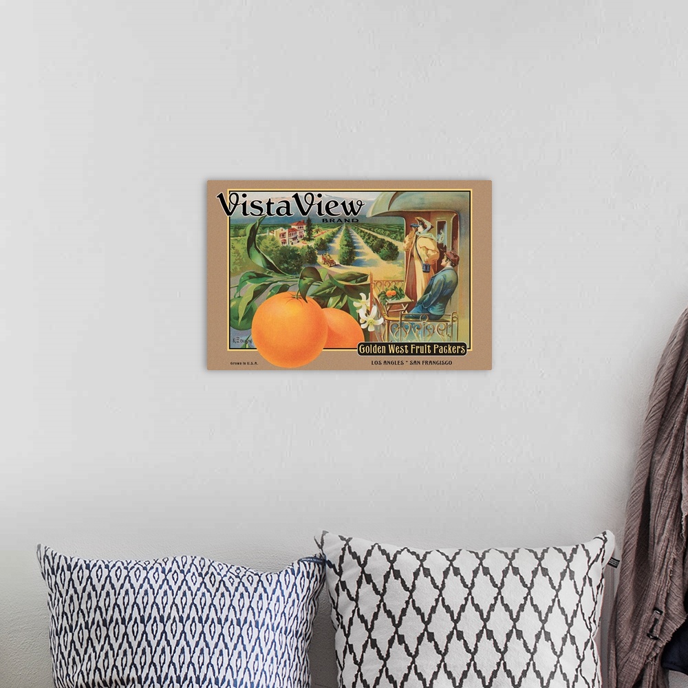 A bohemian room featuring Crate Label "Orange"
