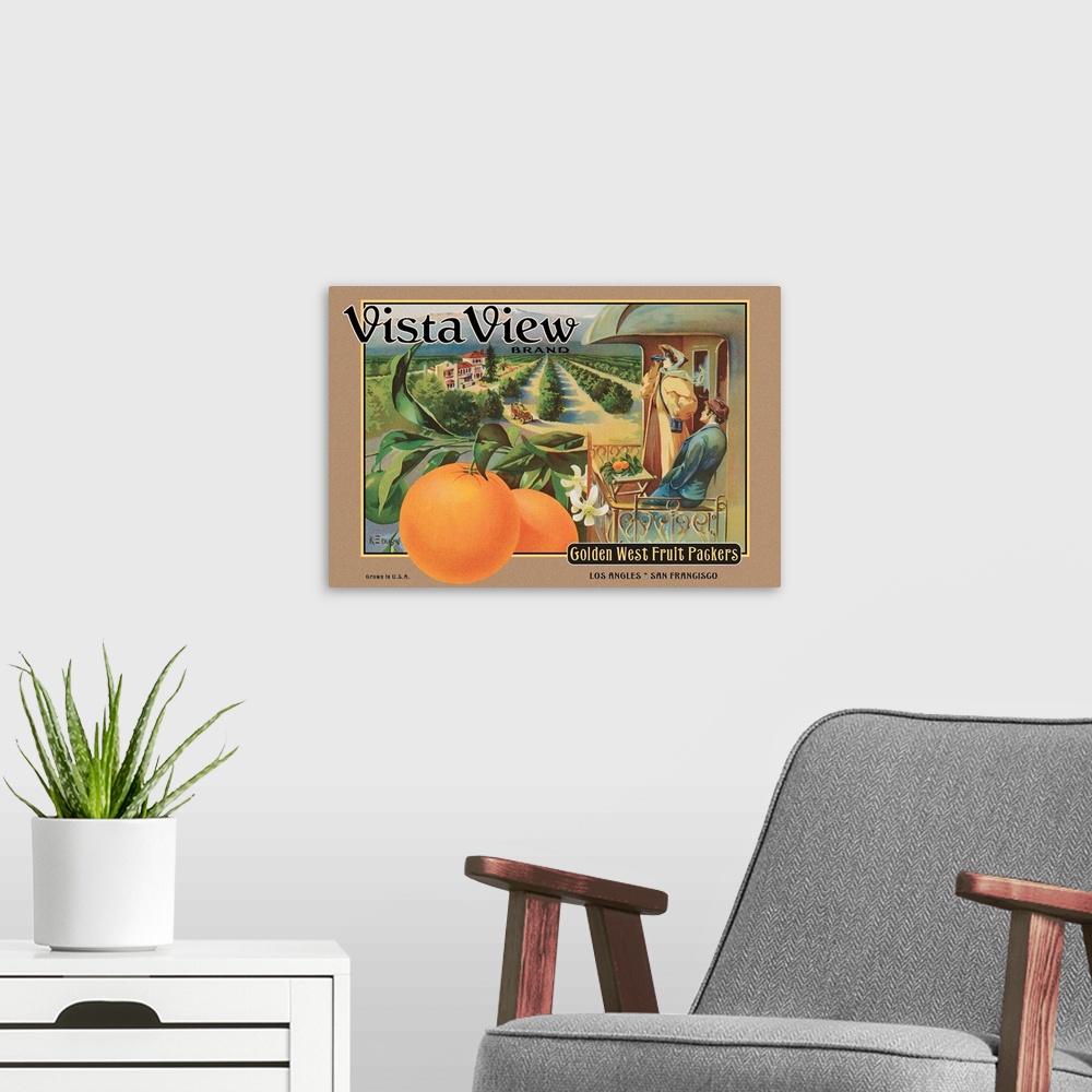 A modern room featuring Crate Label "Orange"