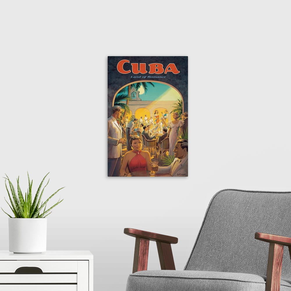 A modern room featuring Cuba, Land of Romance
