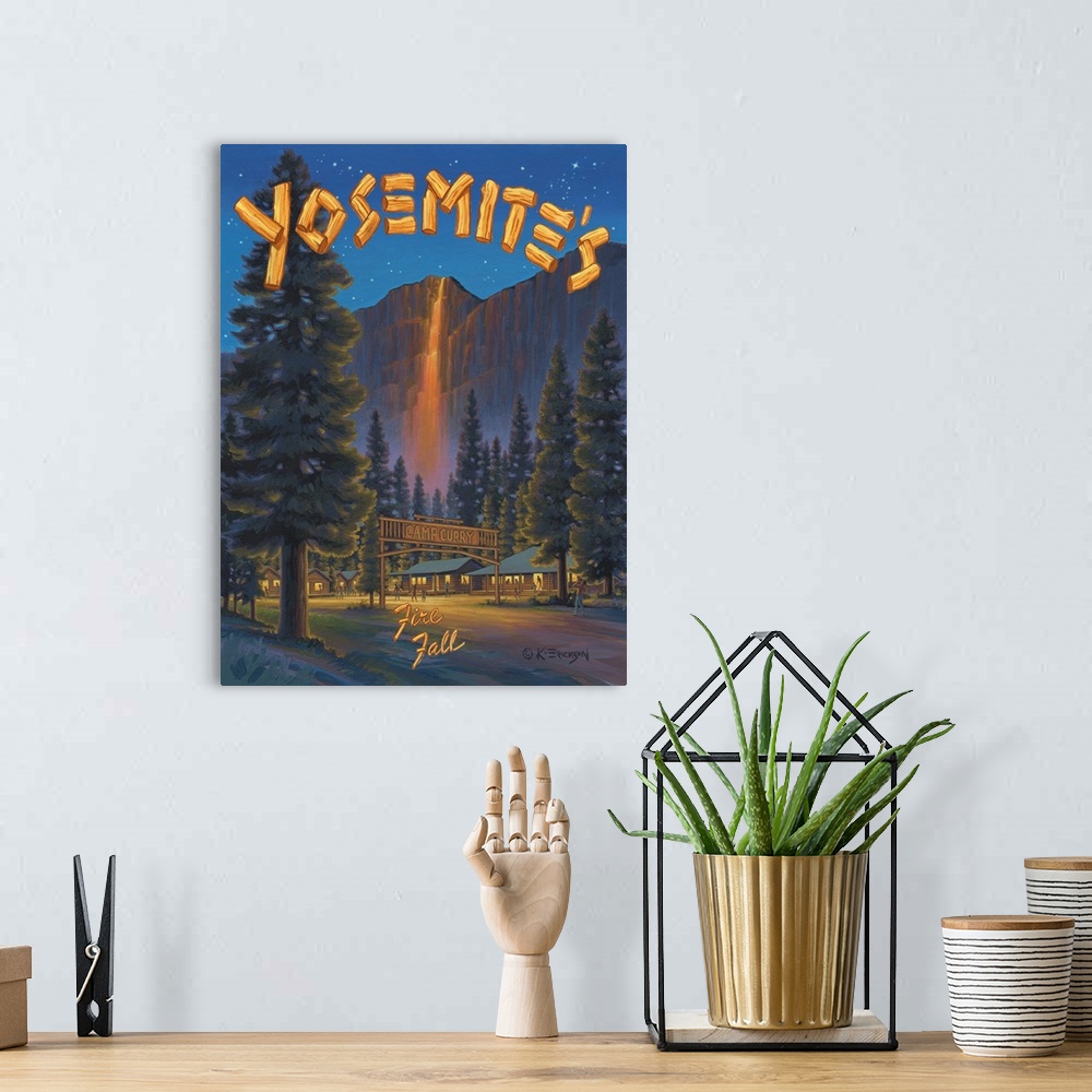 A bohemian room featuring Fire Fall, Glacier Point
