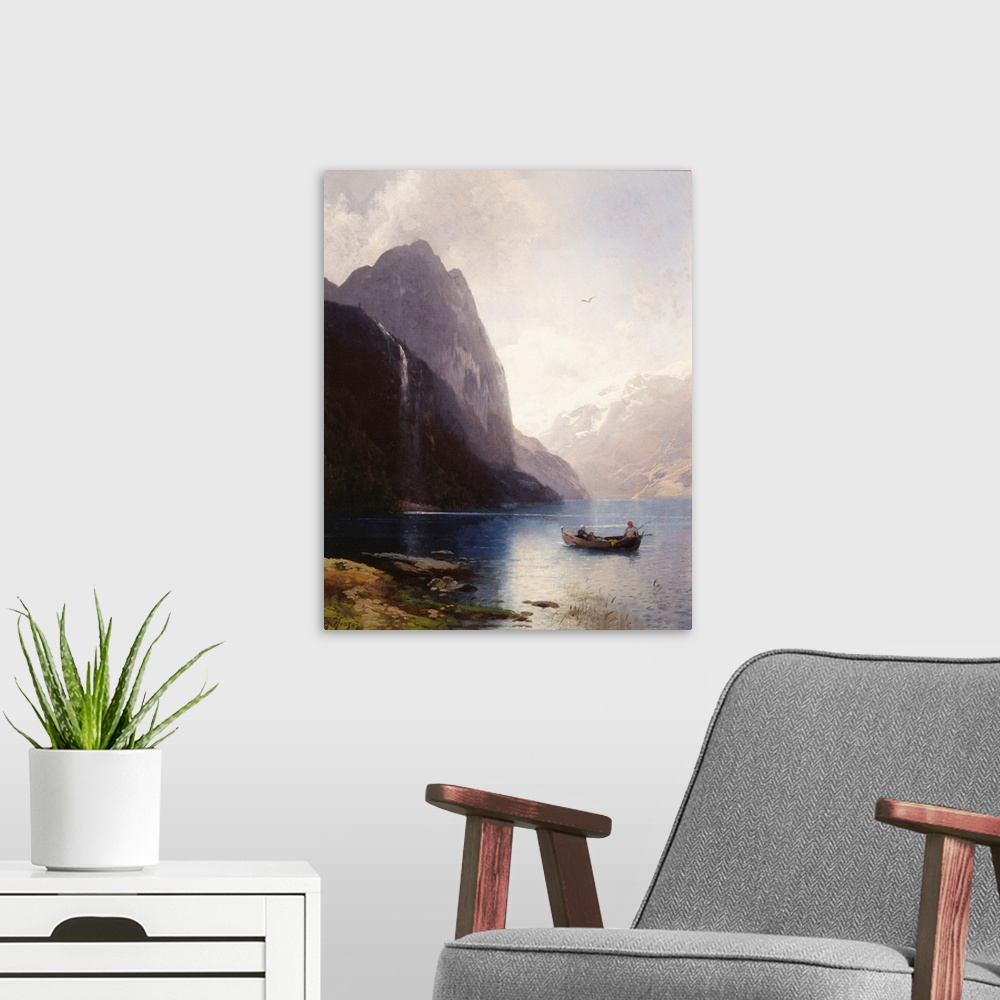 A modern room featuring Fjords Norway