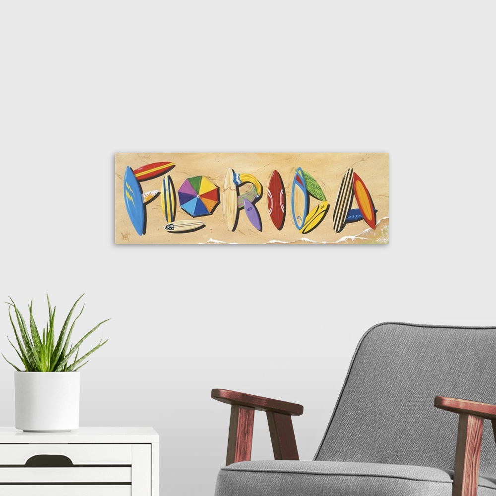 A modern room featuring Florida