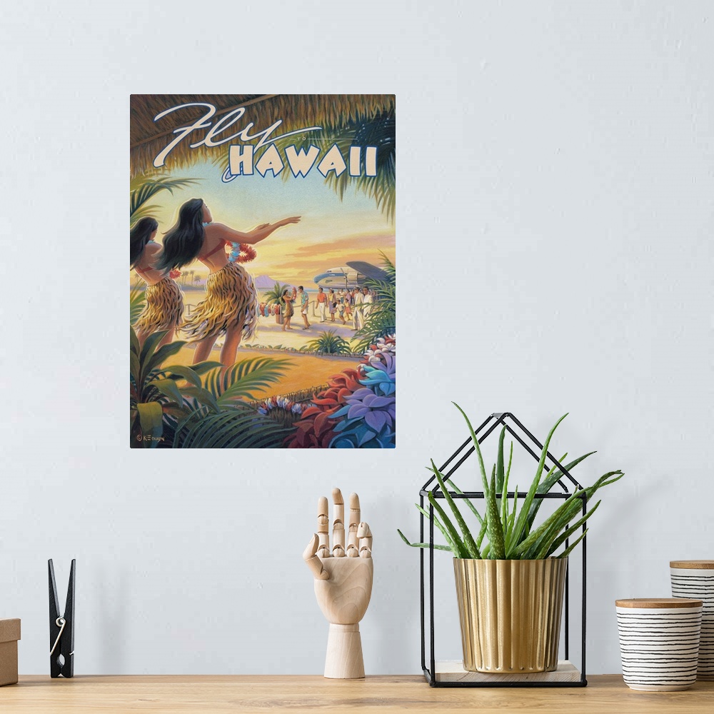 A bohemian room featuring Fly to Hawaii