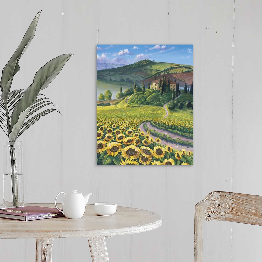 A farmhouse room featuring Golden Tuscana