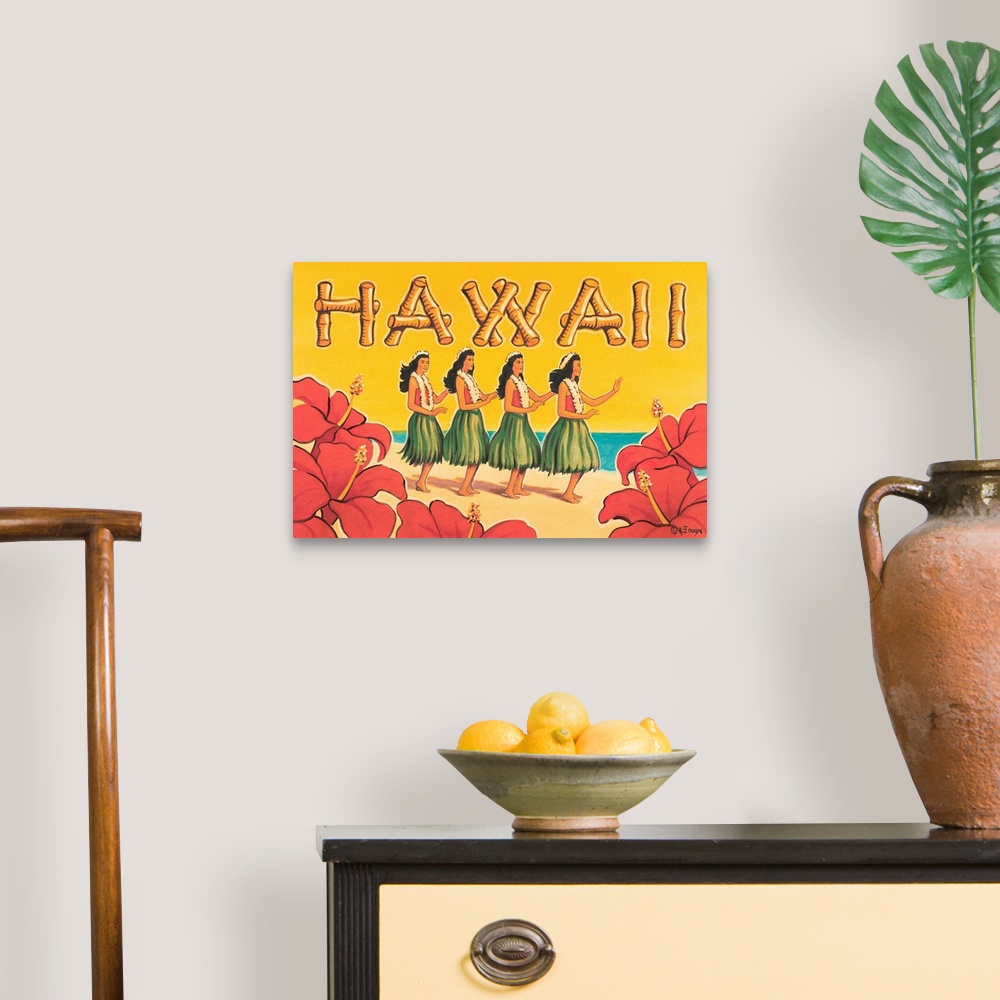 A traditional room featuring Hawaii