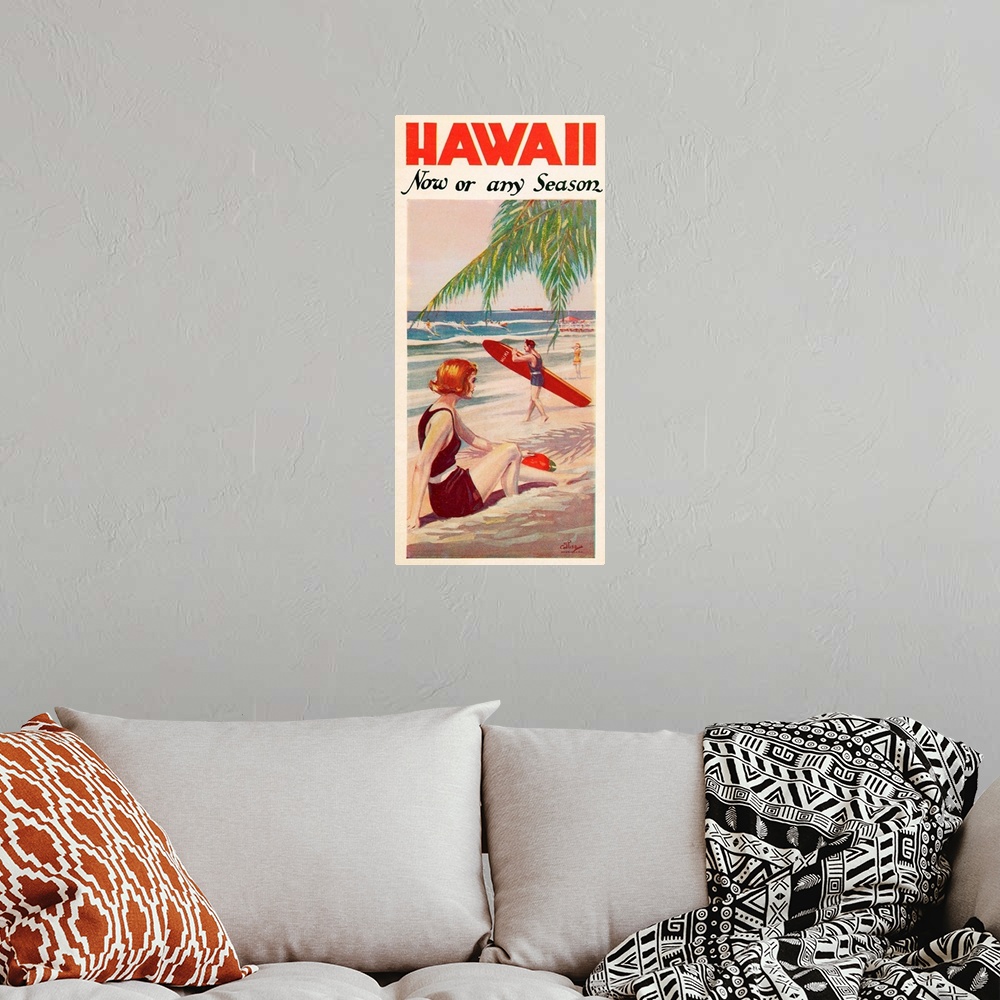 A bohemian room featuring Hawaii, Now or Any Season
