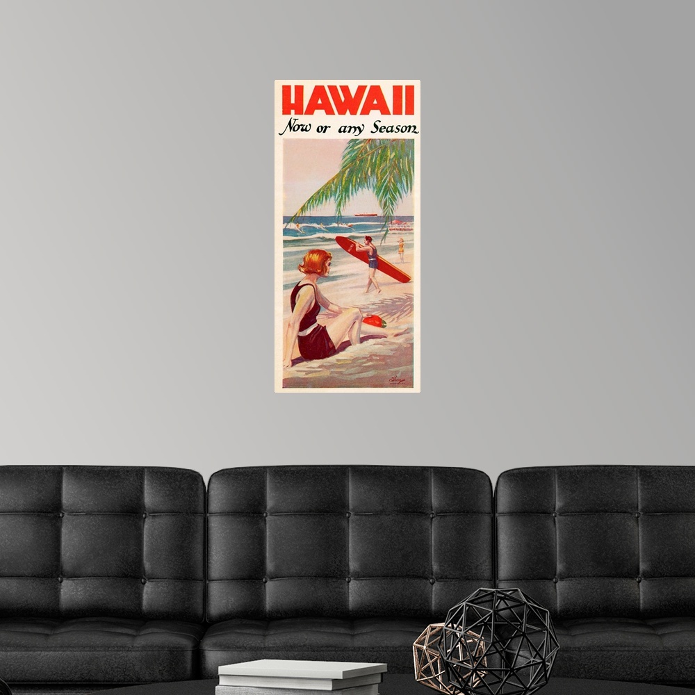 A modern room featuring Hawaii, Now or Any Season