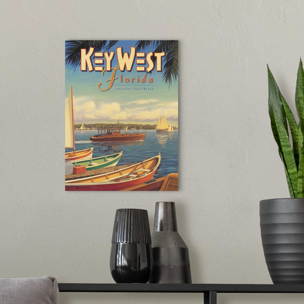 A modern room featuring Key West Florida