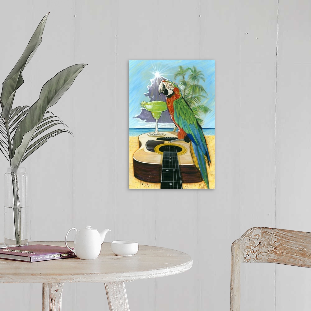 A farmhouse room featuring Macaw-Garita