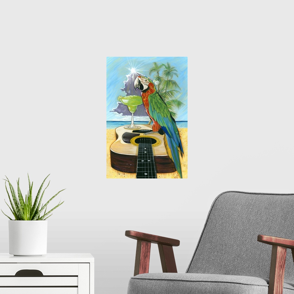 A modern room featuring Macaw-Garita