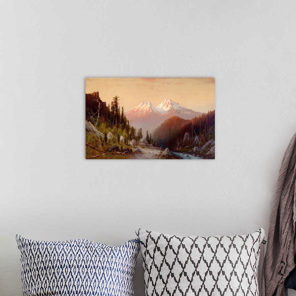 A bohemian room featuring Mount Shasta