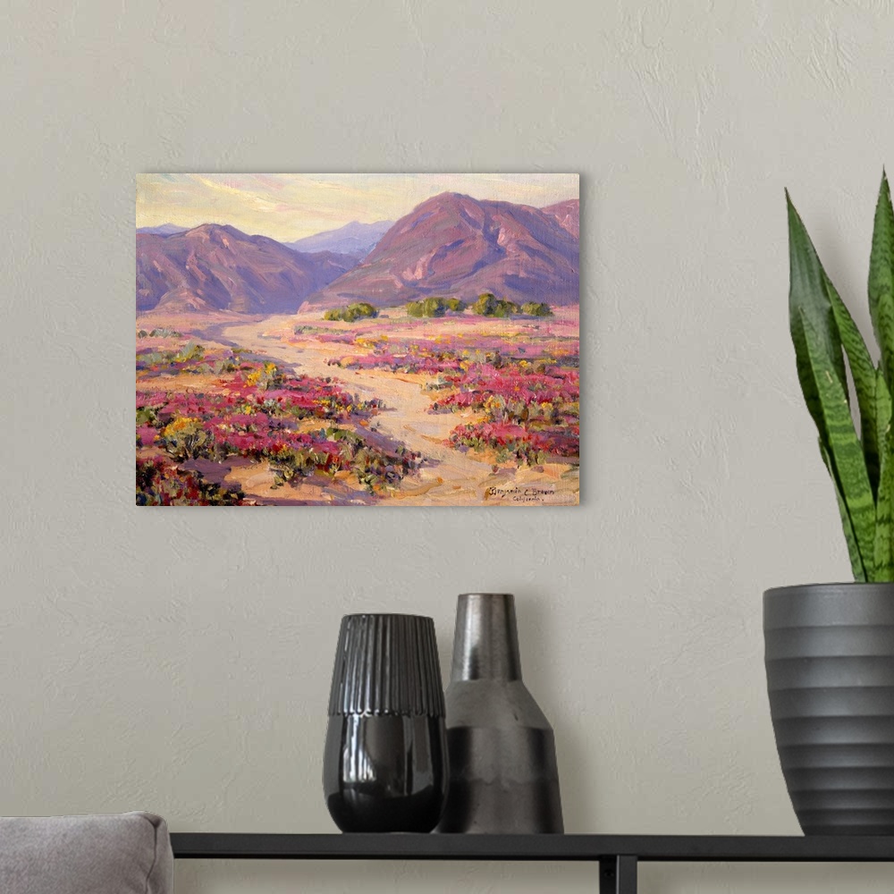 A modern room featuring Spring Bloom in the Desert