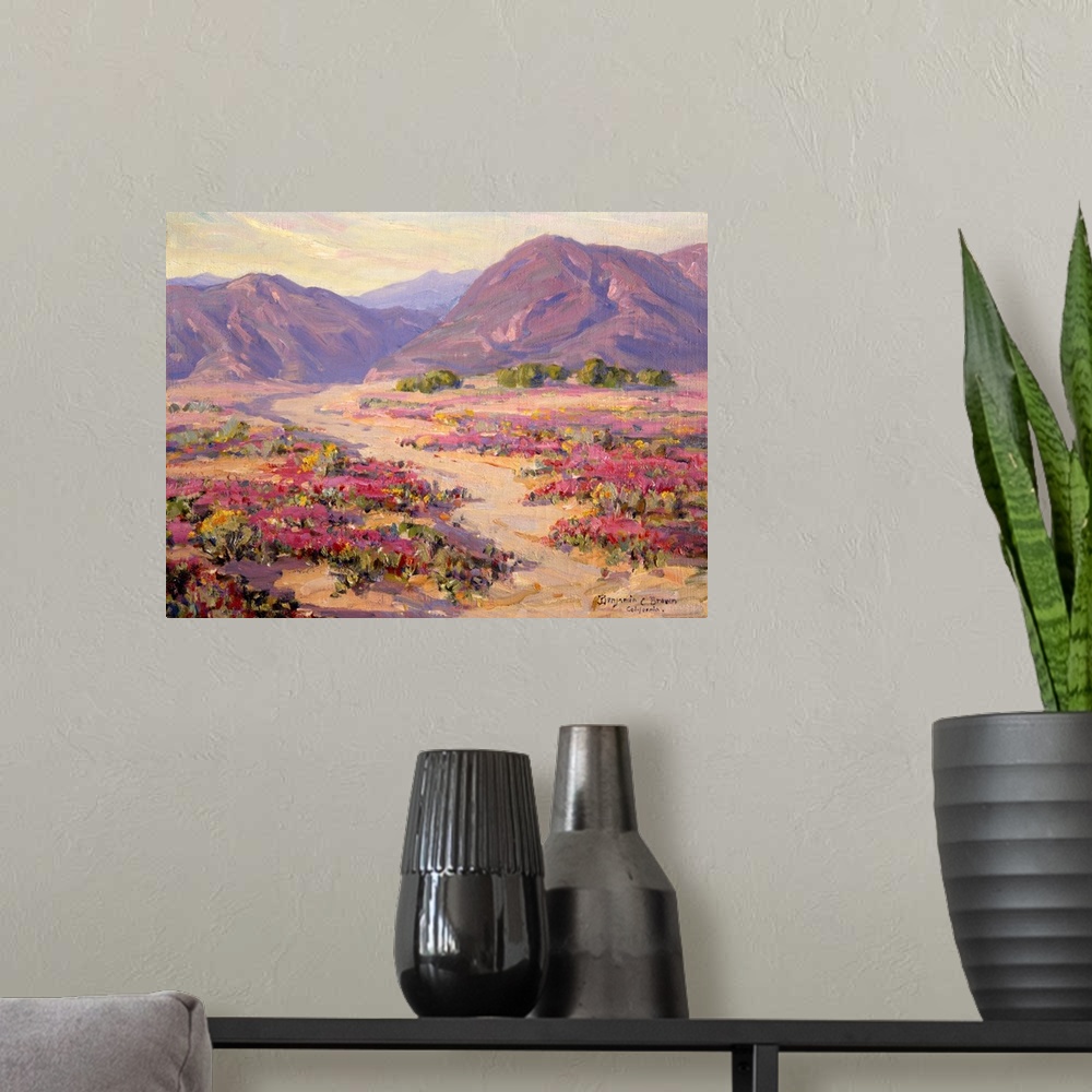 A modern room featuring Spring Bloom in the Desert