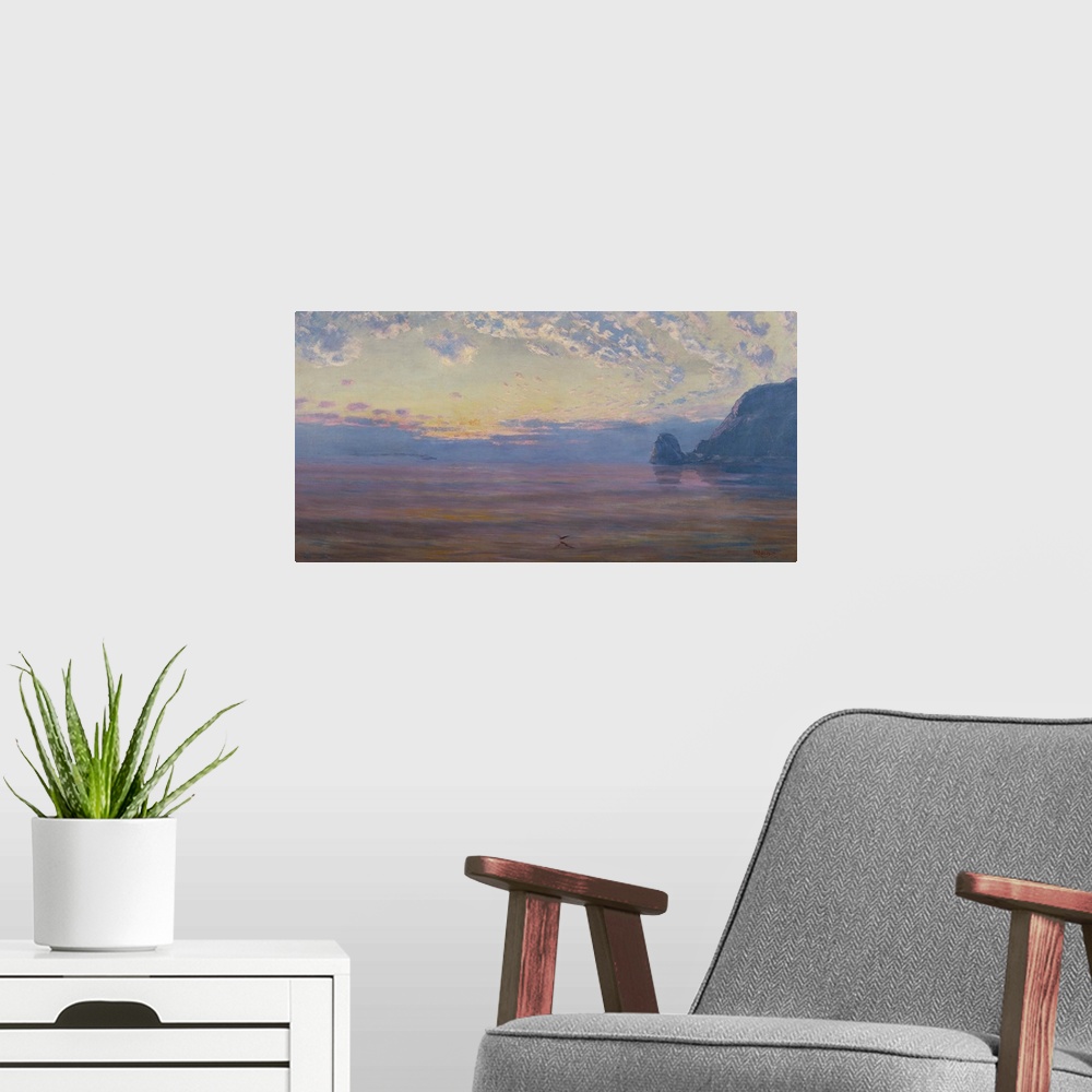 A modern room featuring Sunset Catalina Island