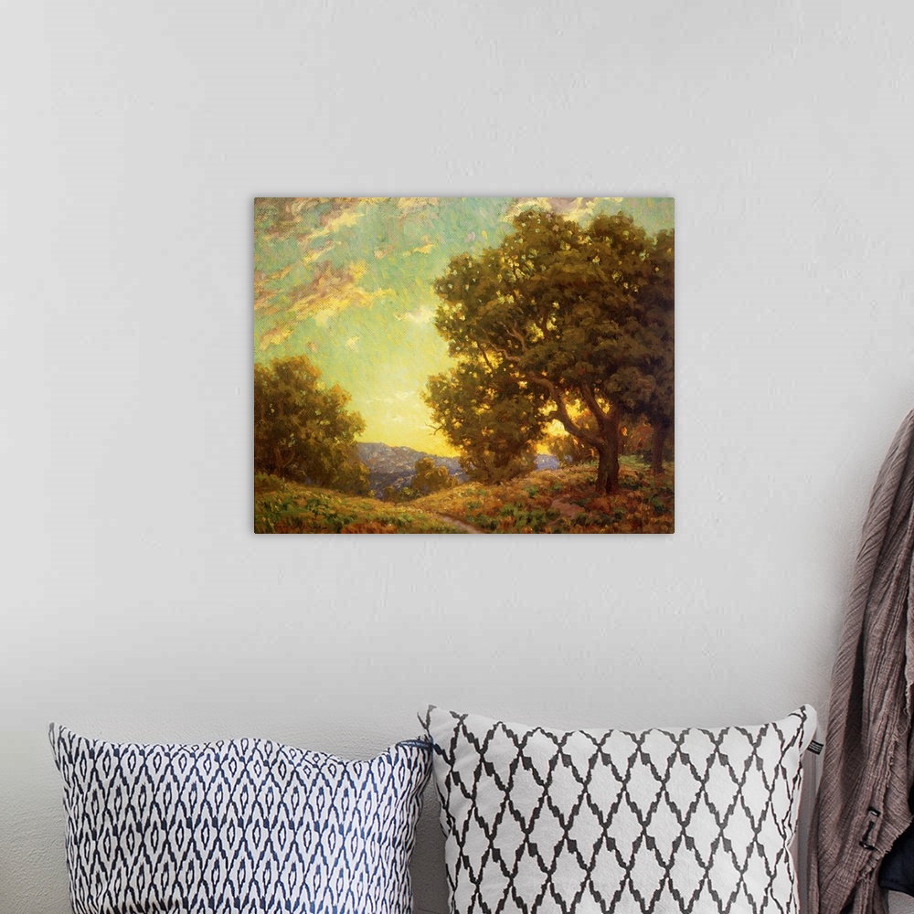 A bohemian room featuring Sunset Landscape