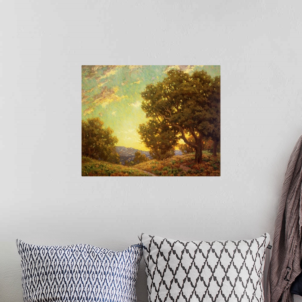 A bohemian room featuring Sunset Landscape