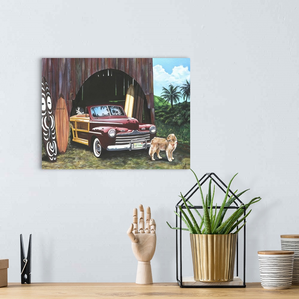 A bohemian room featuring Surf Animal