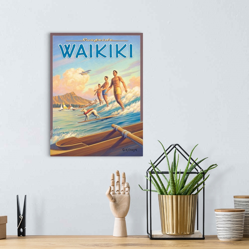 A bohemian room featuring Surfride Waikiki