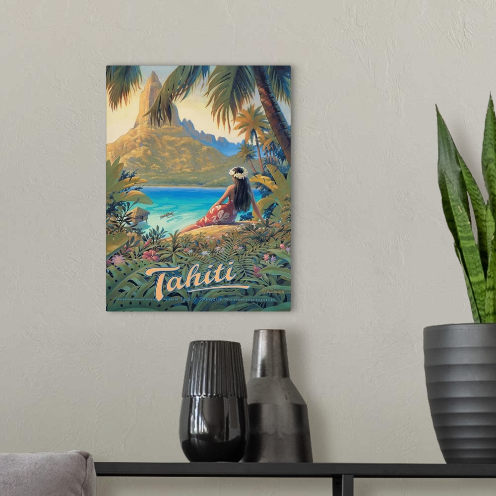 A modern room featuring Tahiti