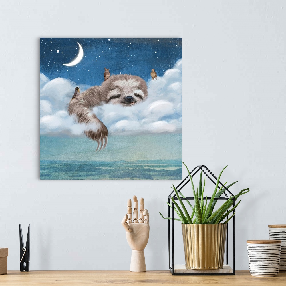 A bohemian room featuring A Sloth's Dream