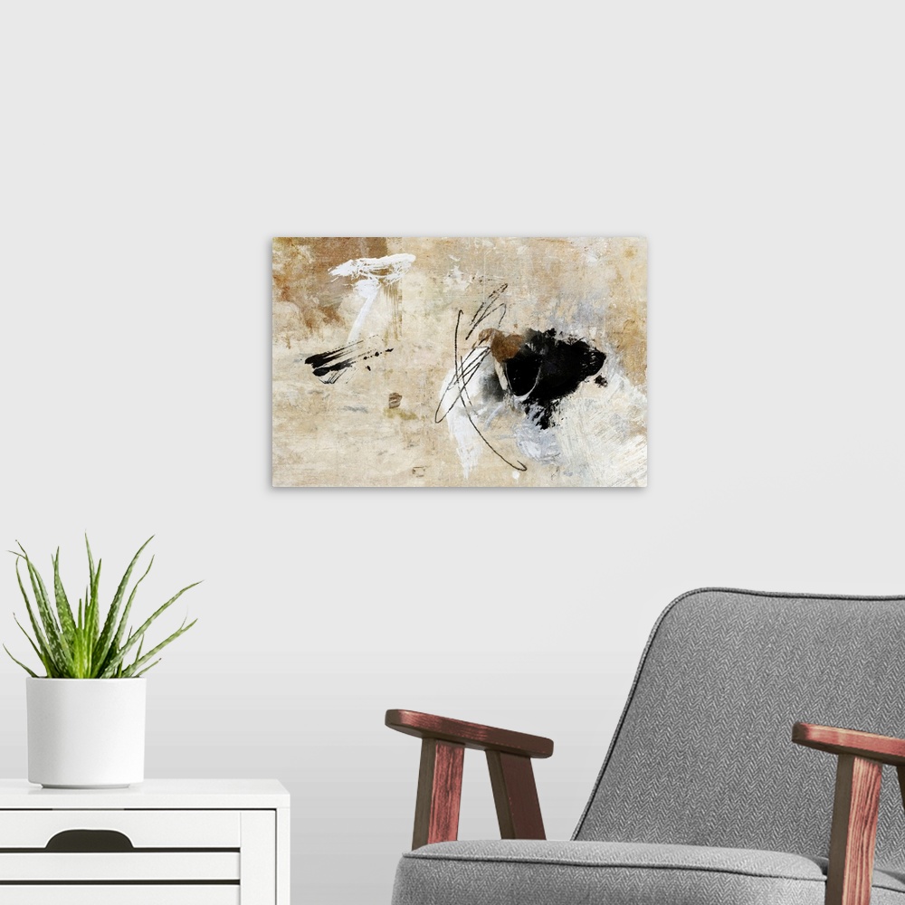 A modern room featuring Abstract 45