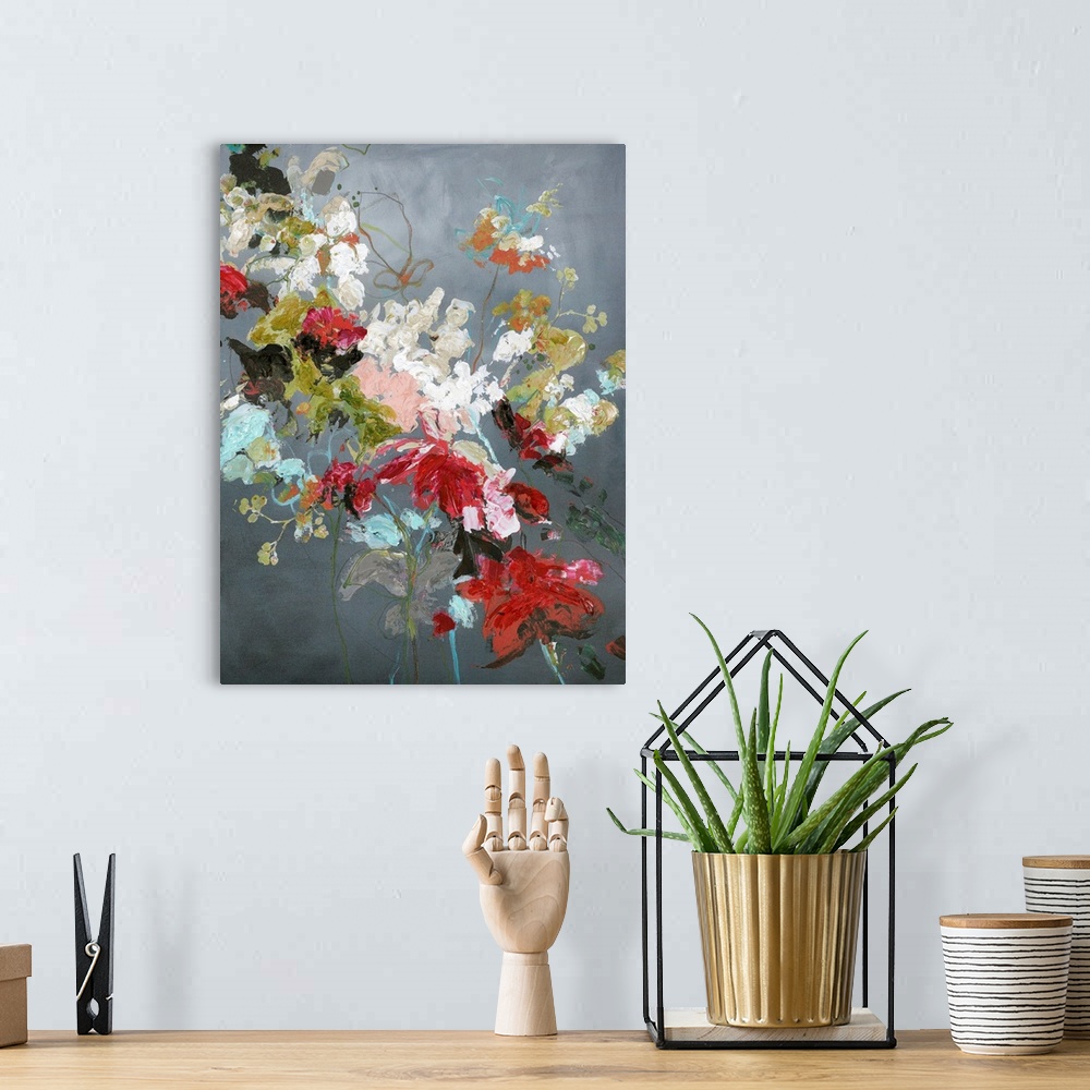 A bohemian room featuring Abstract Floral 2