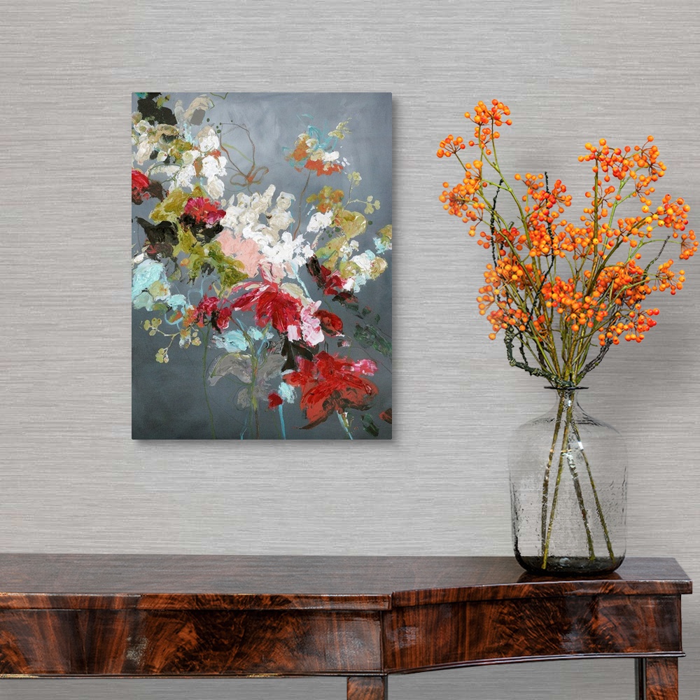A traditional room featuring Abstract Floral 2