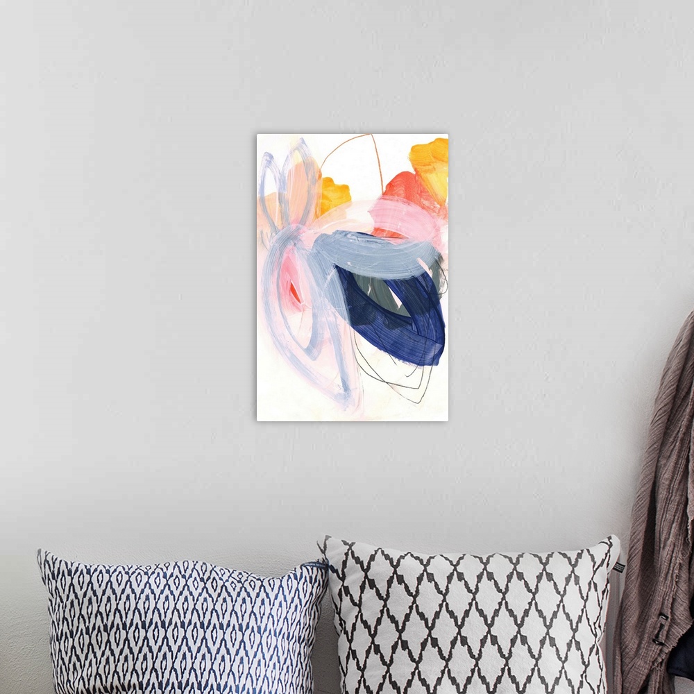 A bohemian room featuring Abstract Painting XVII