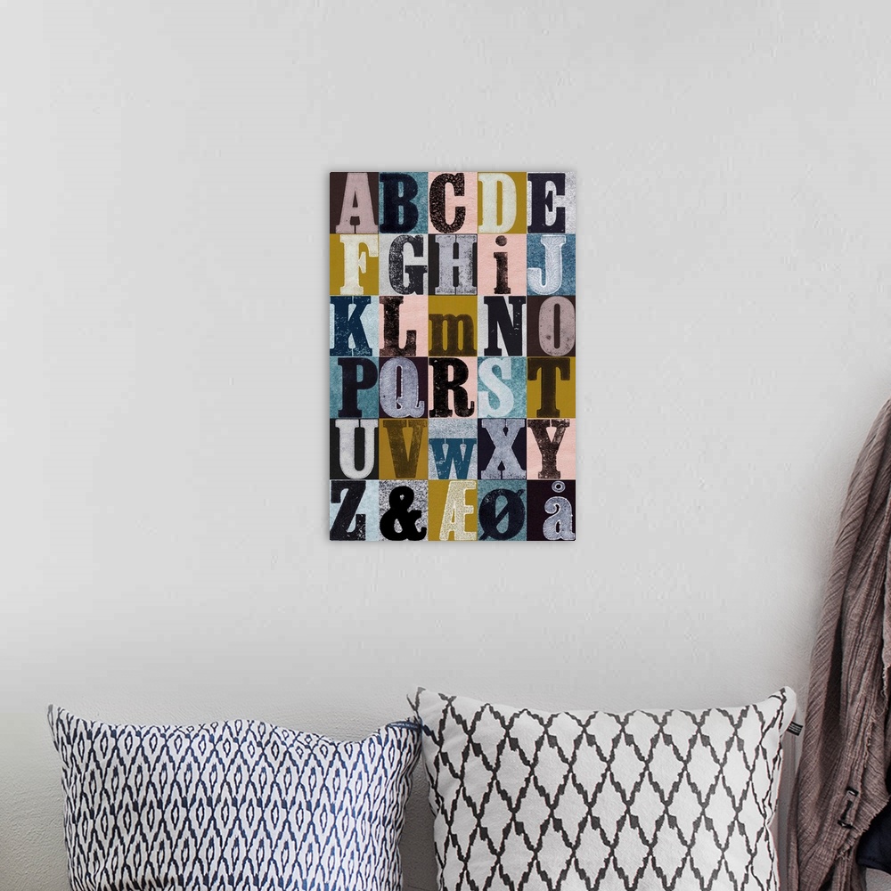 A bohemian room featuring Alphabet Color