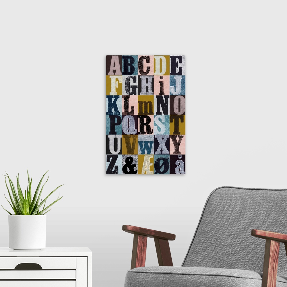 A modern room featuring Alphabet Color