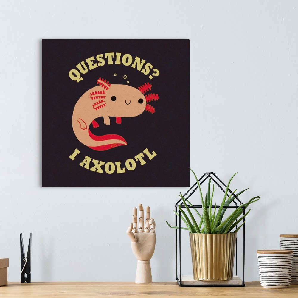 A bohemian room featuring Axolotl Questions