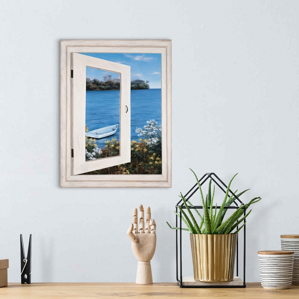 A bohemian room featuring Bay Window Vista I