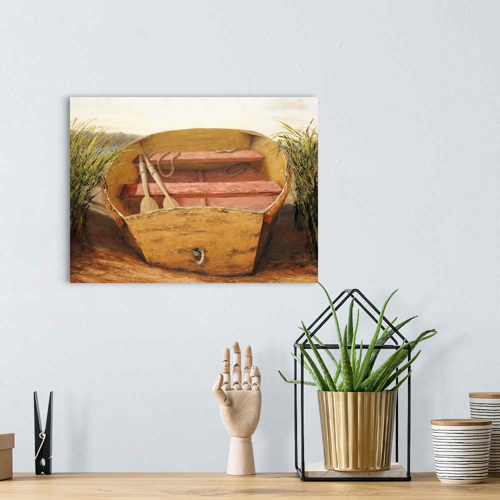 A bohemian room featuring Beached Dinghy