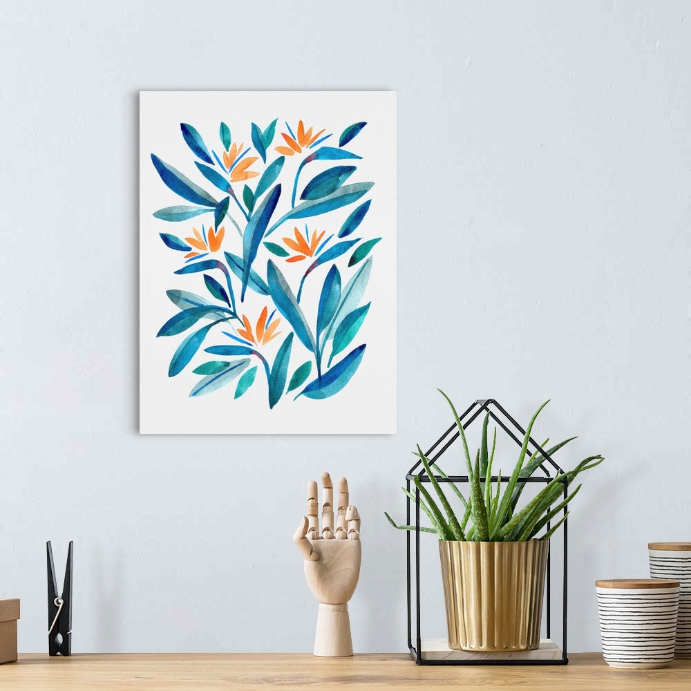 A bohemian room featuring Bird Of Paradise Flower 1