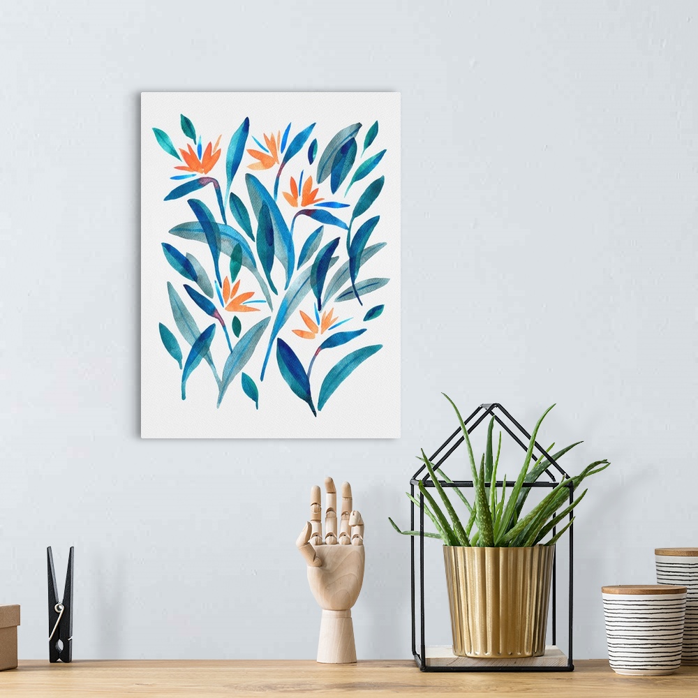 A bohemian room featuring Bird Of Paradise Flower 2