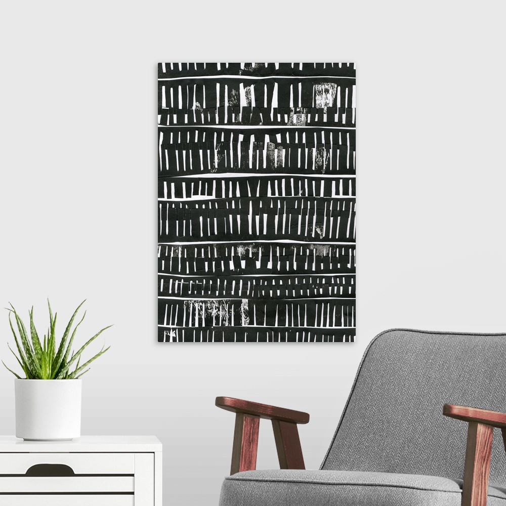 A modern room featuring Black Collage