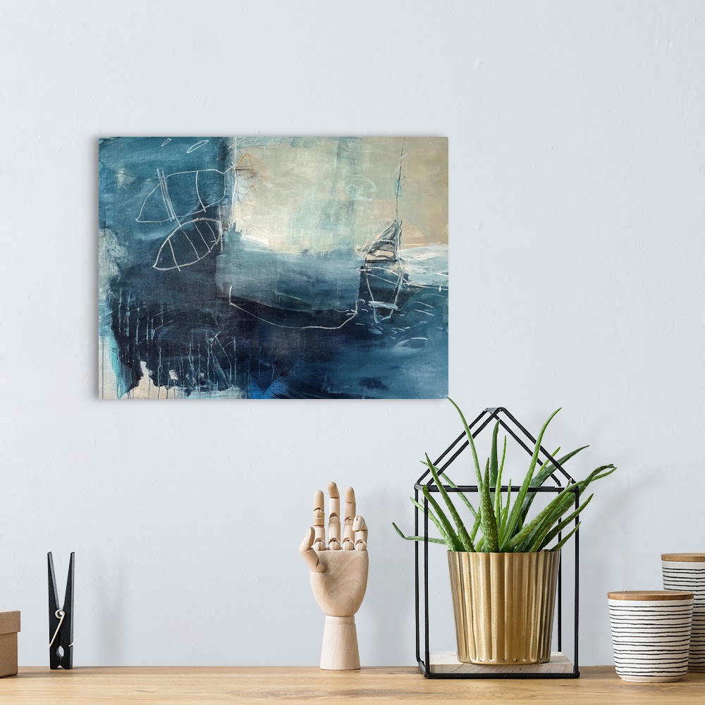 A bohemian room featuring Boat Series - New Light