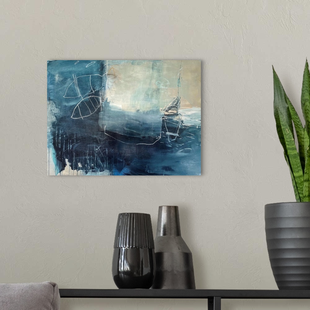 A modern room featuring Boat Series - New Light