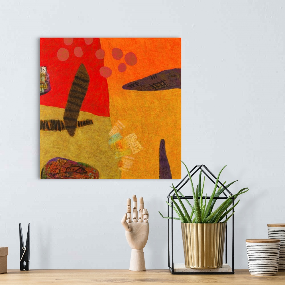 A bohemian room featuring Conversations in the Abstract #29