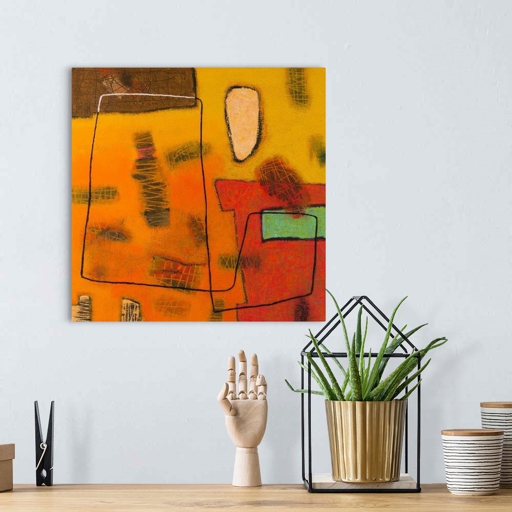 A bohemian room featuring Conversations in the Abstract #31