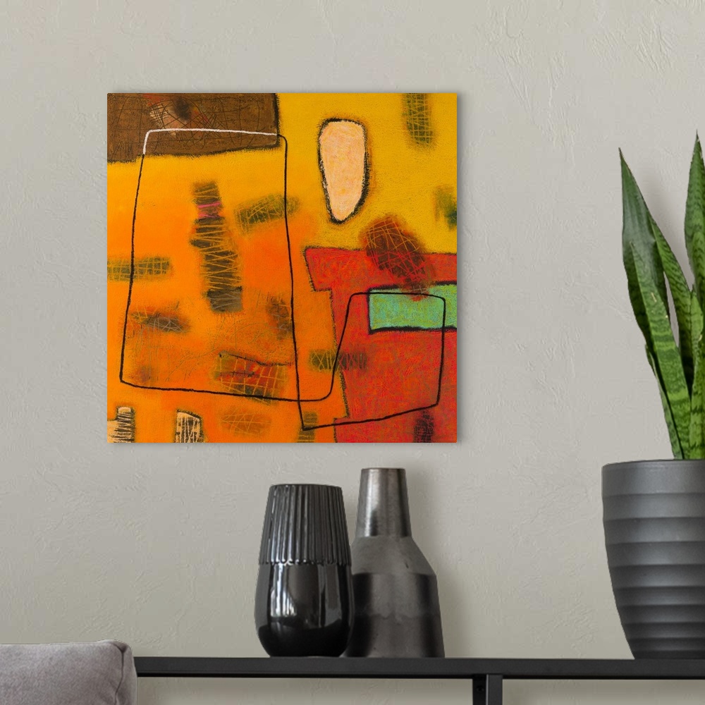 A modern room featuring Conversations in the Abstract #31