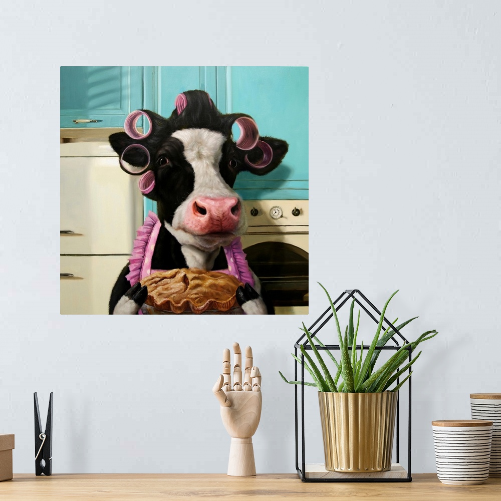 A bohemian room featuring Cow Pie