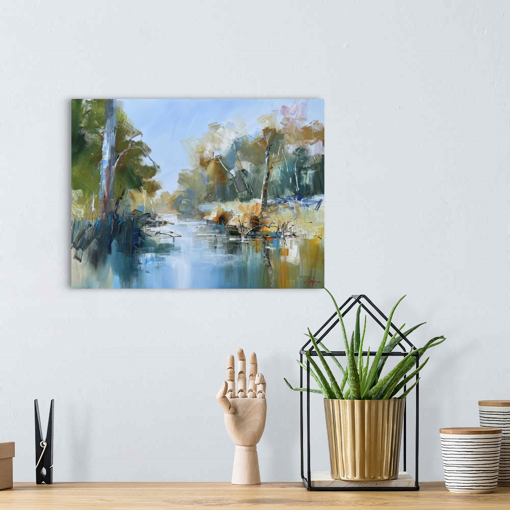 A bohemian room featuring Creek From The Murray